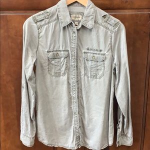 Vintage Limited Express Sage Green Blouse